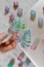 Load image into Gallery viewer, She Fights Monstera - Transparent Sticker