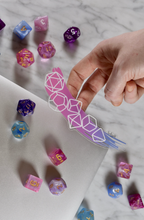 Load image into Gallery viewer, Bisexual Pride - Transparent Dice Sticker