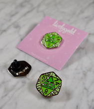Load image into Gallery viewer, Emerald D20 - Hard Enamel Pin