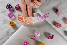 Load image into Gallery viewer, Lesbian Pride - Transparent Dice Sticker