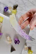 Load image into Gallery viewer, Nonbinary Pride - Transparent Dice Sticker
