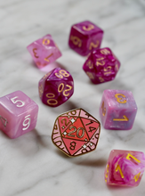 Load image into Gallery viewer, Ruby D20 - Hard Enamel Pin