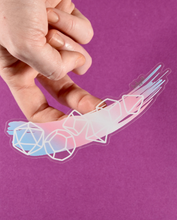 Load image into Gallery viewer, Trans Pride - Transparent Dice Sticker