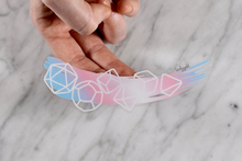 Load image into Gallery viewer, Trans Pride - Transparent Dice Sticker