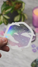 Load and play video in Gallery viewer, Your Lucky Stars - Holographic Vinyl Sticker
