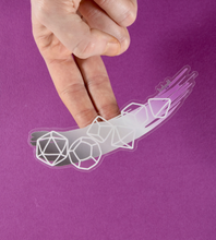 Load image into Gallery viewer, Ace Pride - Transparent Dice Sticker
