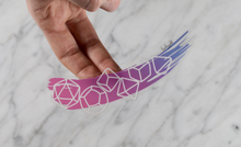 Load image into Gallery viewer, Bisexual Pride - Transparent Dice Sticker
