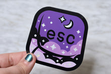 Load image into Gallery viewer, Midnight Dreams - Esc Key Vinyl Sticker
