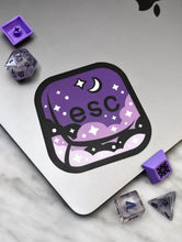 Load image into Gallery viewer, Midnight Dreams - Esc Key Vinyl Sticker
