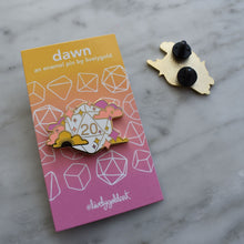 Load image into Gallery viewer, Dawn D20 Hard Enamel Pin
