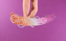Load image into Gallery viewer, Lesbian Pride - Transparent Dice Sticker
