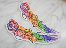 Load image into Gallery viewer, Rainbow Pride - Sparkle Dice Sticker
