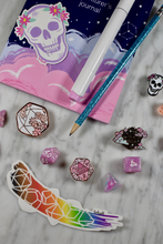 Load image into Gallery viewer, Rose Quartz D20 - Hard Enamel Pin
