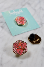Load image into Gallery viewer, Ruby D20 - Hard Enamel Pin
