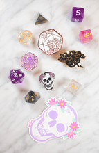 Load image into Gallery viewer, Cherry Blossom D20 Hard Enamel Pin (White)
